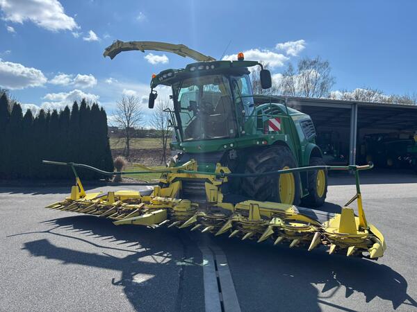 Sklízecí řezačka John Deere 9600i + Kemper 375 plus + Sběrač 639