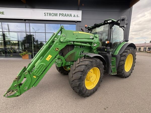 Použitý kolový traktor John Deere 6145R s čelním nakladačem 663R