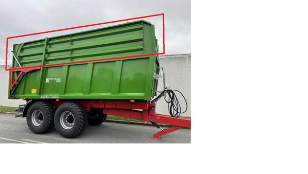 Silážní nástavba 1000 mm na návěs Pronar T669