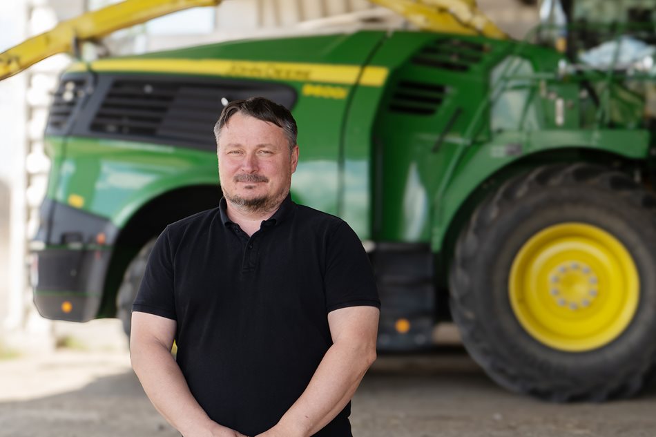 Maxim Kurasov, mechanizátor v podniku AGRO Kunčina a.s.