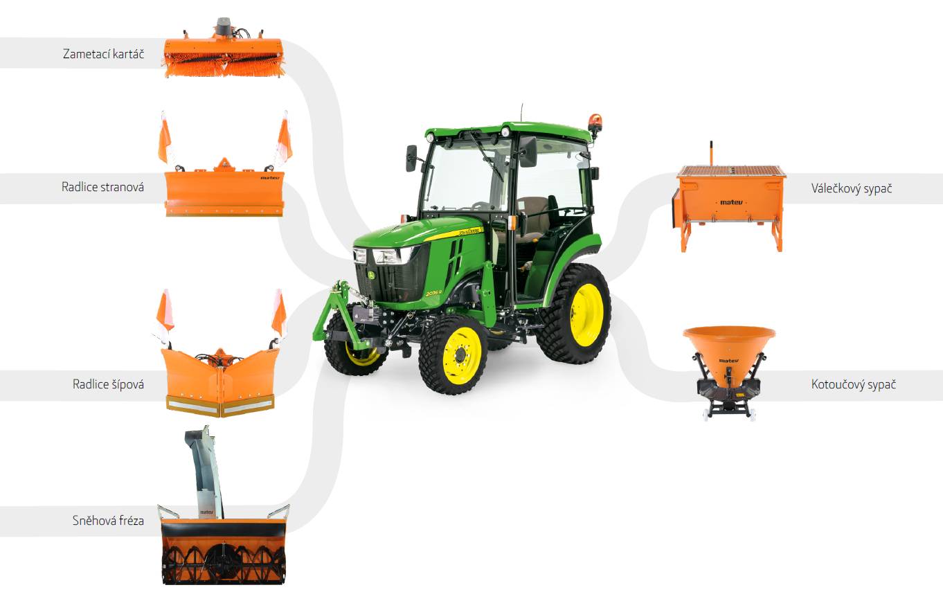 Kompaktní traktor 2R = Chodníkový specialista