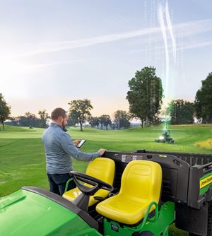 Společnost John Deere se svou golfovou technikou určuje směr v oblasti konektivity. Společnost John Deere se svou golfovou technikou určuje směr v oblasti konektivity.